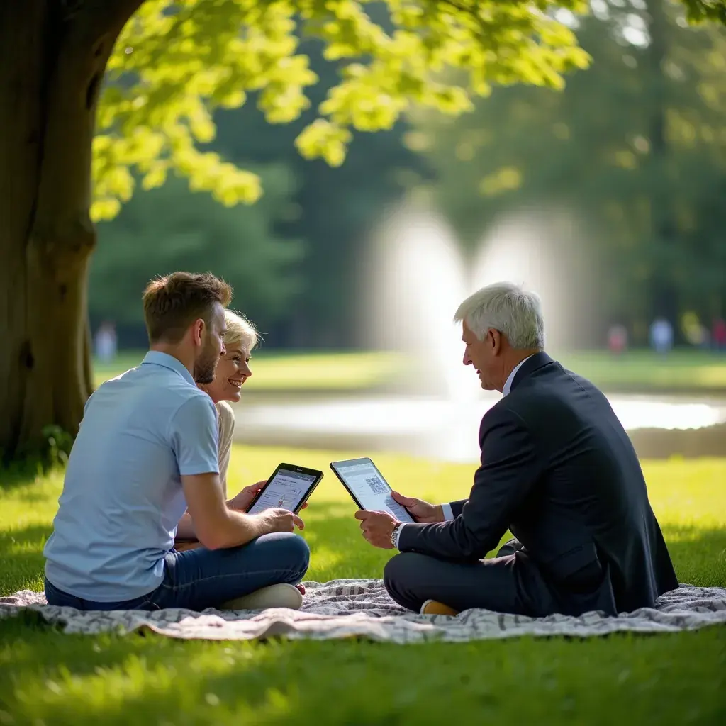 Professional business solutions illustration